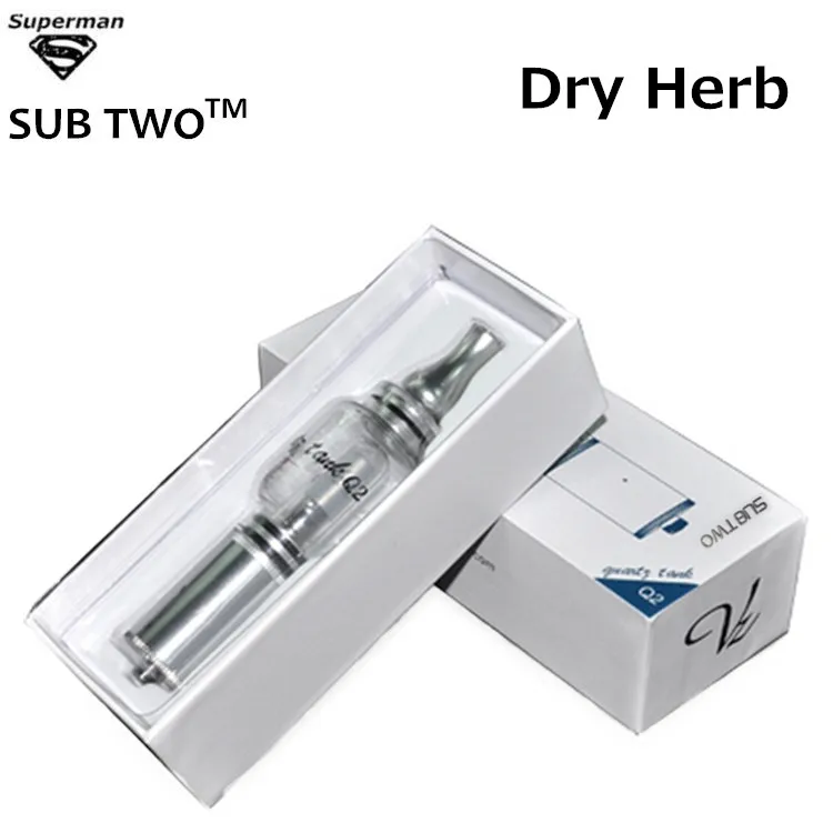 Hot selling Q2 water pipe dry herb high quality vaporizer glass atomizer Q2 pyrex glass water