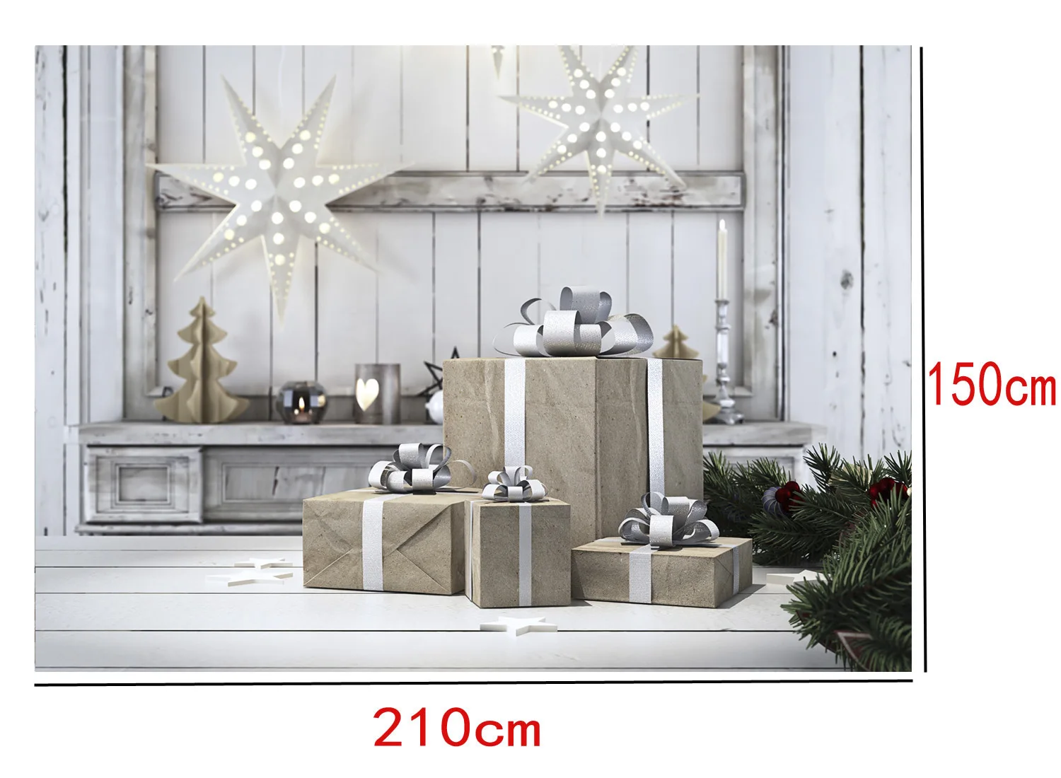 7X5ft рождественские праздничные украшения фон фотографии Подарочная коробка Свадьба юбилей фотостудия бытовой Крытый теплый сладкий