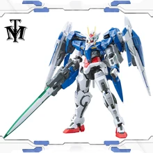 Bandai подлинный RG 1/144 аниме HG 00 Raiser Gundam GN-0000 модель собранная 13 см 00R робот фигурка gunpla мультфильм детские игрушки