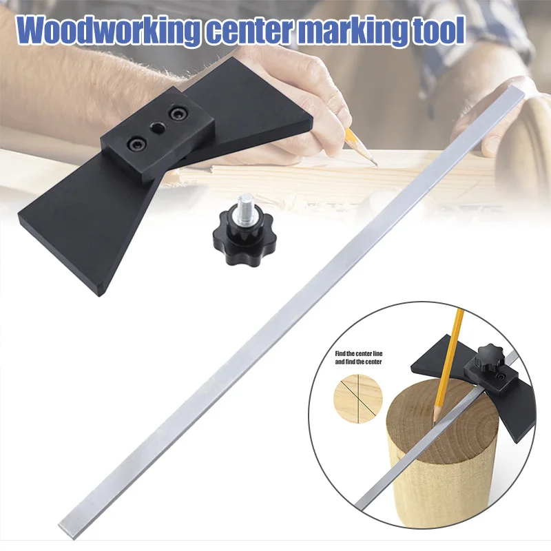 

Woodworking Circular Scriber Multipurpose Circular Center Point Finder Scriber Ruler DAG-ship