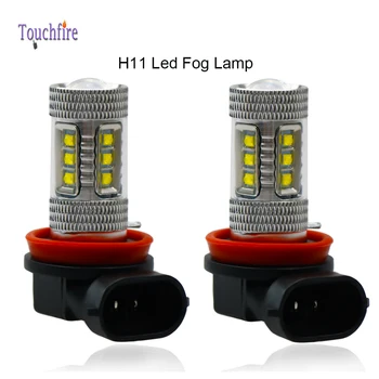 

2Pcs 9006 HB4 9005 HB3 H1 H7 H8 H11 Canbus 16LED Fog Lights Car Bulb Driving Day Running Lamp Auto Led Lamp 12-24V 6000K