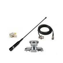 OSHINVOY Двухдиапазонная Автомобильная Мобильная радио штыревая антенна 145 м 435 м УФ-Лента Радио штыревая антенна с brackest и кабелем 5 м