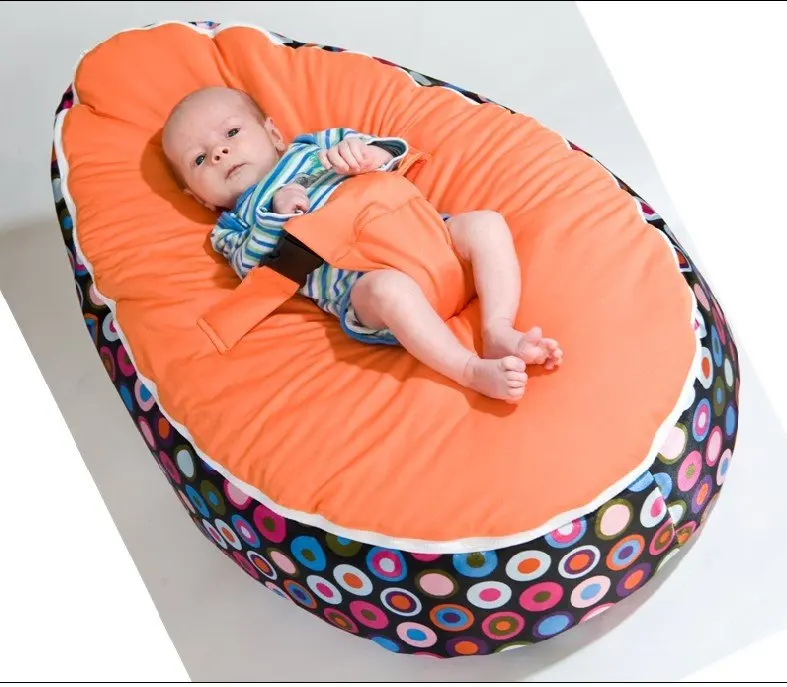 

Free shipping disco convertible baby beanbag chair, two tops baby beanbags cover only