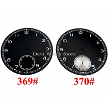 CORGEUT 38,9 мм черный циферблат для ETA6498, чайки, ST36 движение Мужские часы