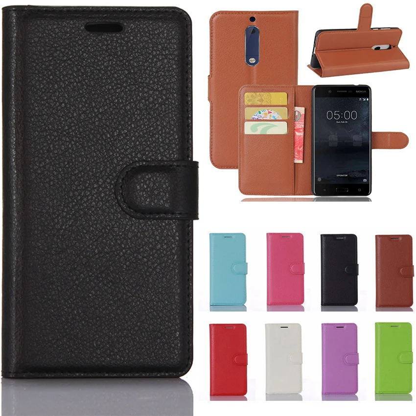 

Business Cases Wallet For Nokia 5 Case Nokia5 Retro Flip Book Leather Photo Frame Cover For Nokia 5 Phone Protector Fundas