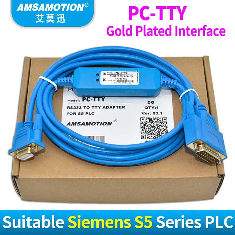 Cabo para Siemens Cabo de Comunicação Cabo de Programação Rs232 para s5 Amsamotion 6es5 734 1bd20 s5 Série Plc pc Tty Pc tty