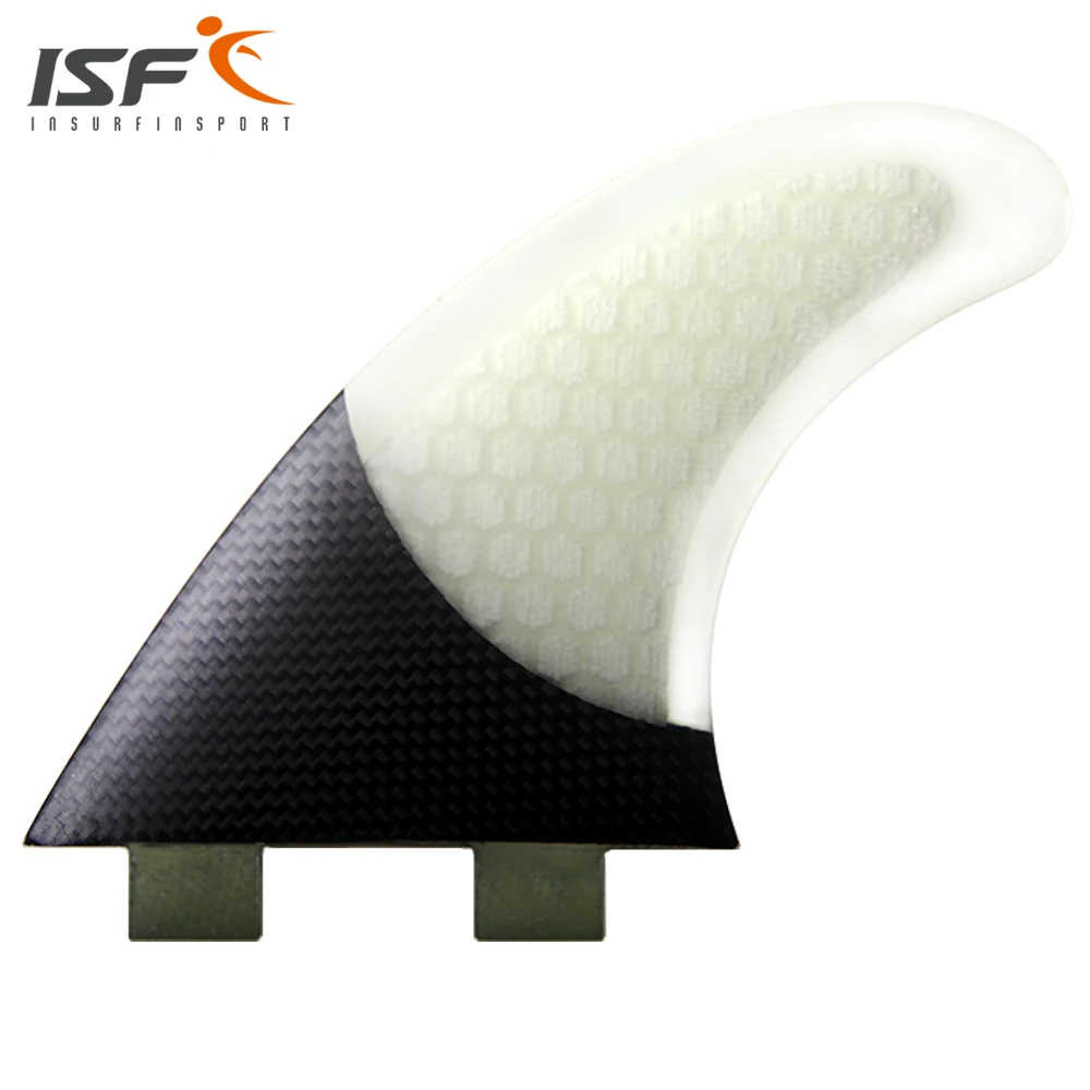 Insurfin Carbonfiber Surfboard Fins Thruster Fin Set (3) FCS Compatible