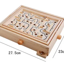 Детская Игрушка Лабиринт деревянный мячик для пинбола лабиринт доска мраморная игра для маленьких детей Дети интеллект баланс игры