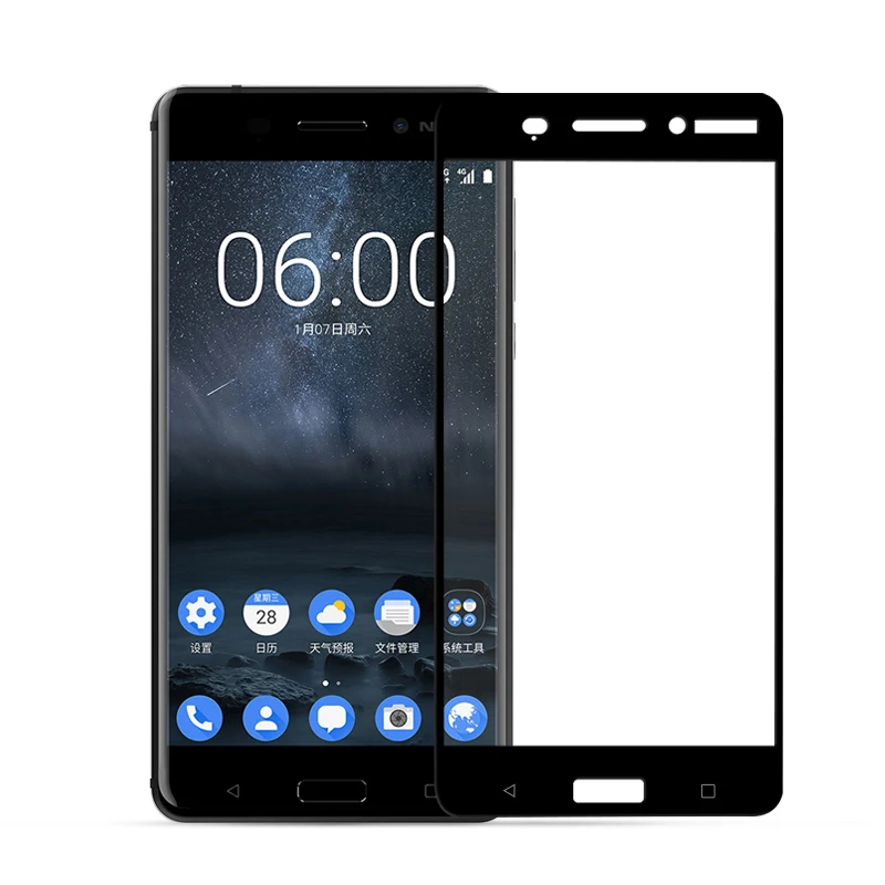 Закаленное стекло для Nokia 6 7 8 2 3 Nokia 5 Защита экрана для Nokia 6 стекло es Nokia 8 полное покрытие пленка стекло 6,1 2,1