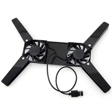 

Laptop Cooler Pad Stand Base Cooling Foldable Dual Fan USB Portable Convenient Notebook Cooler Notebook Computer Accessories