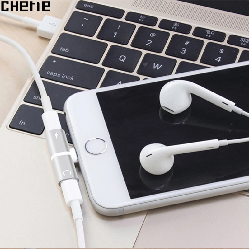 

Cherie Dual Headphone Adapter For Apple iPhone X XR XS Max 7 8 Plus 8plus 6s Headphones Jack Charger Audio Splitter Accessories