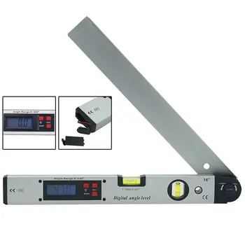 

0-225 degree Level Inclinometer Digital Angle Level Meter Gauge 400mm 16inch Electronic Protractor slope tester Ruler