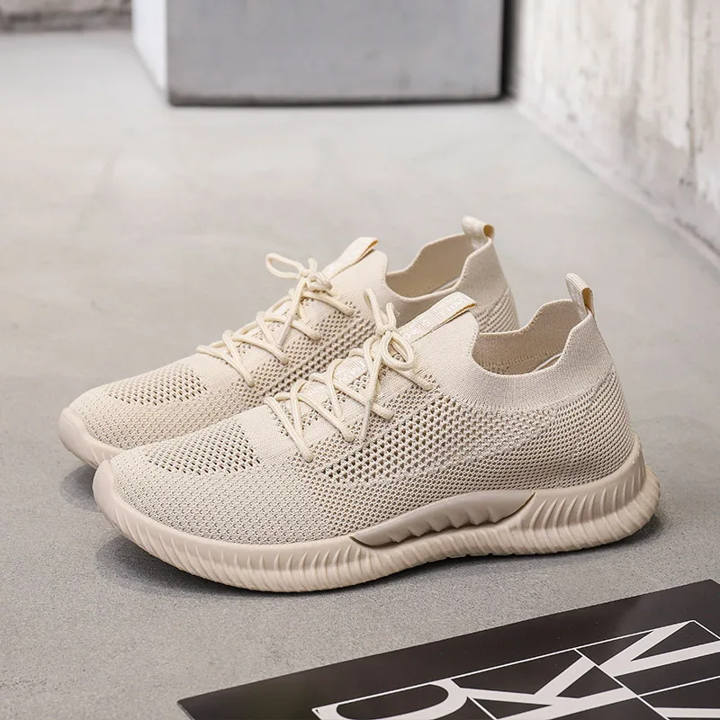 

2019 Hot Sale Unisex Fashion Shoes Woman Outdoor Mesh Breathable Casual Brand Sneakers Men Lightweight Flat Shoes Tenis Feminino