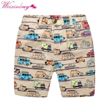 Летние повседневные шорты для мальчиков детская пляжная одежда шорты свободного кроя с рисунком динозавра