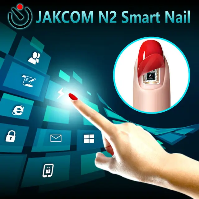 JAKCOM N2 Smart Nail Simulat IC card Connect Phone Flash LED Smart Manicure New NFC Smart Wearable gadget N2M N2F N2L 3types