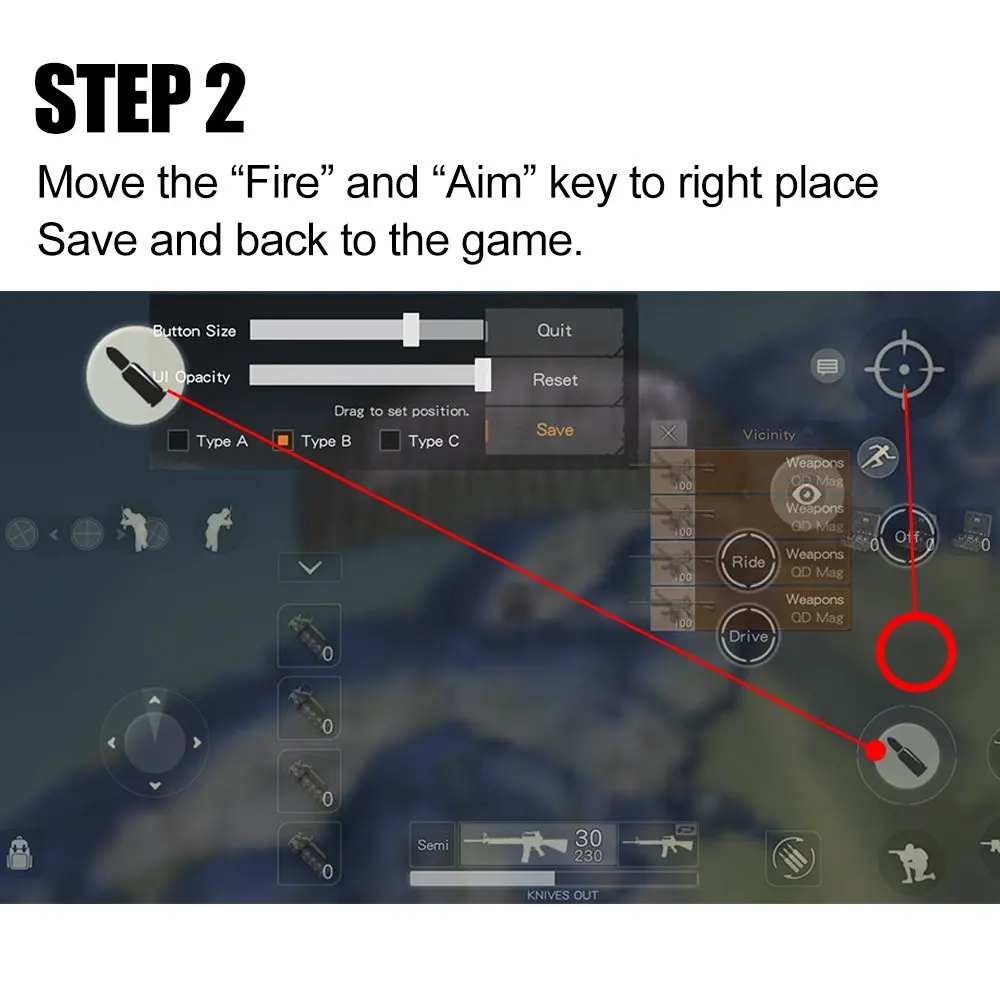 Иезавель геймпад триггер шутер Джойстик управления ножей мобильной игры огонь Кнопка Aim ключ шутер контроллер для мобильных PUBG кадров в секунду джостик для телефона