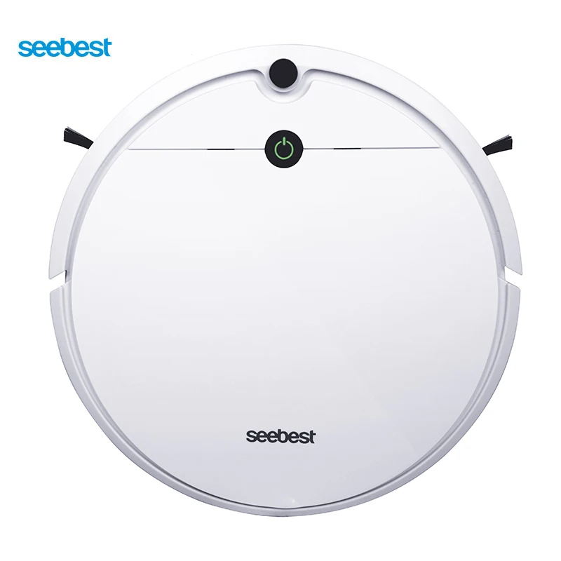 Seebest D752 wifi приложение управление Роботизированный пылесос с влажной уборкой и гироскопом планируемый чистый путь, расписание времени - Цвет: Белый