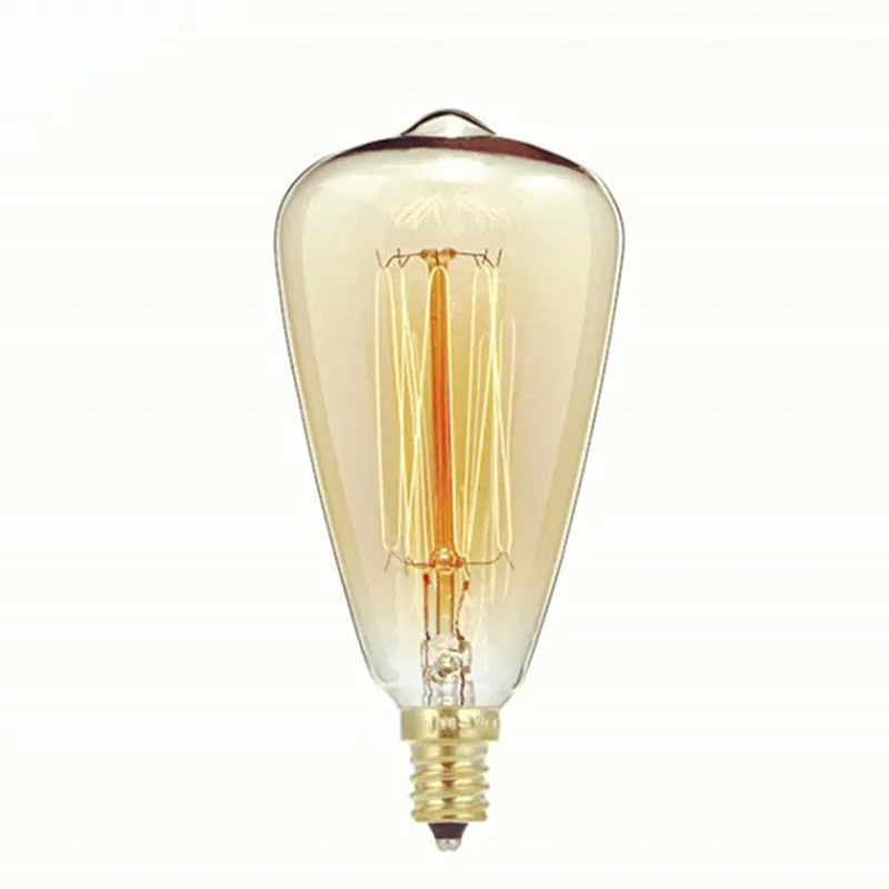 ST48 Dimmable Incandescente Vintage Edison Lâmpada 40 W Branco Quente 220-240V