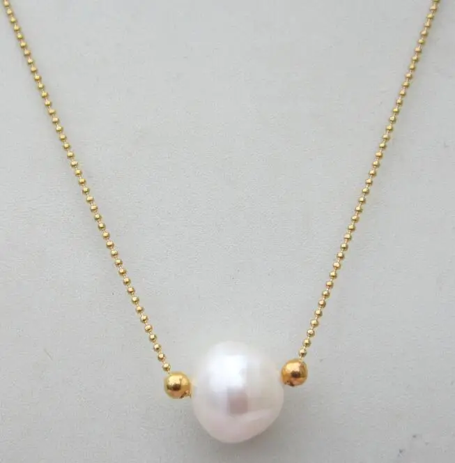 

CHARMING AAA white SOUTH SEA GENUINE 11-12mm PEARL PENDANT NECKLACE