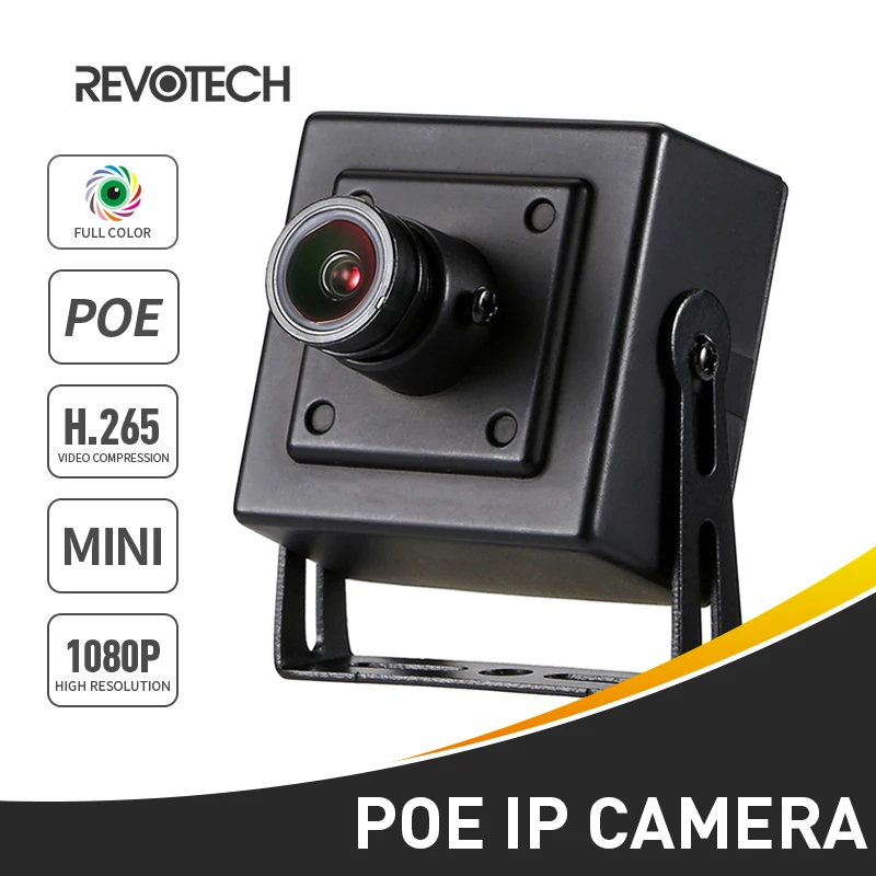 Инжектор POE звездный свет H.265 HD 1080 P IP Камера 2.0MP мини Полный Цвет ночного безопасности Металл Крытый Камера ONVIF P2P IP CCTV Черный Cam