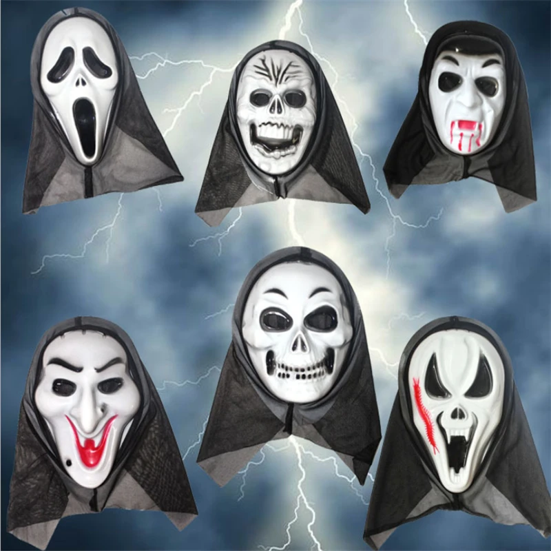 2016 Halloween 10pcs/set Ghost Face Masks Costume Accessories Skull CS
