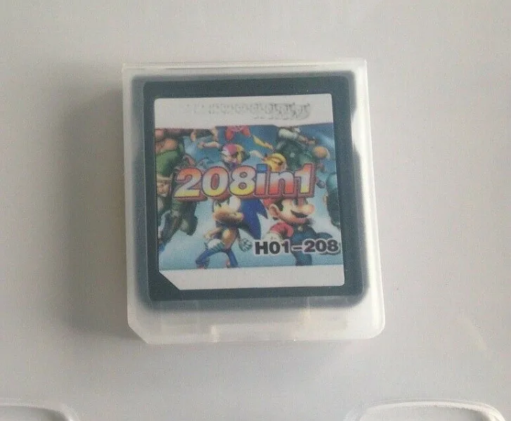 

208 in 1 Video Game Accessories Parts Compilation Cartridge Card for DS/3DS/2DS Console Super Combo Multi Cart