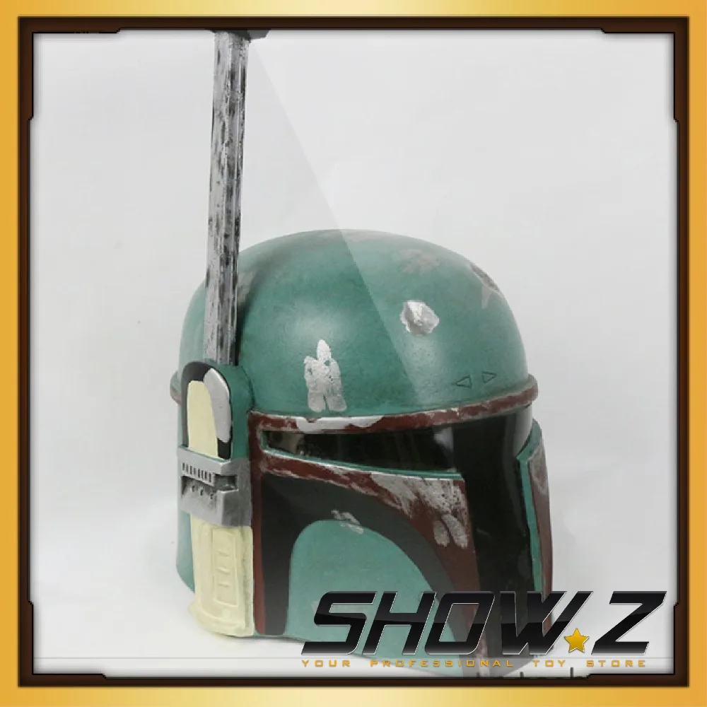 

[Show.Z Store]Custom Made Star Wars Bounty Hunter Boba Fett Green Helmet Cosplay Props Halloween Helmet