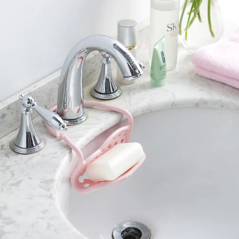 Kitchen Sink Corner Storage Rack Sponge Holder Wall Mounted Dishes drip