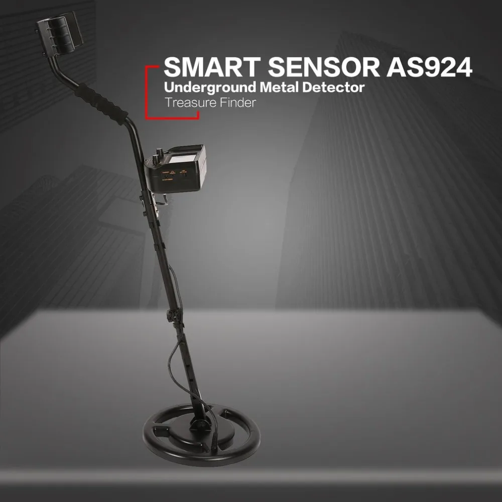 

SMART SENSOR AS924 Professional Underground Metal Detector Adjustable Gold Silver Finder Treasure Hunter Seeker 2.5m Depth