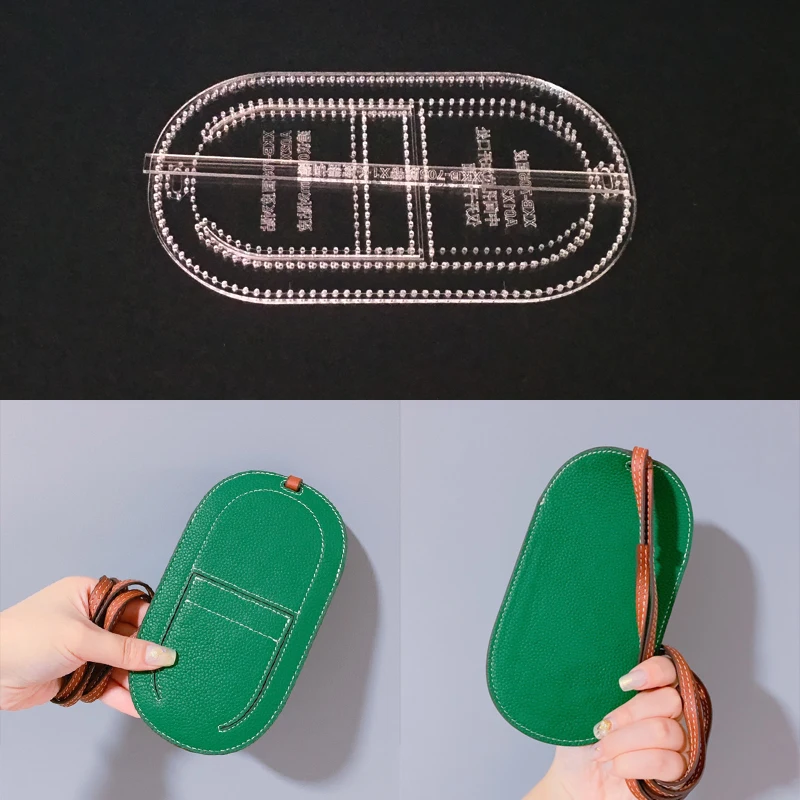 

1set DIY Acrylic Leather Template Home Handwork Leathercraft Sewing Pattern Tools Accessory Handbag Handbag 100x180x10mm