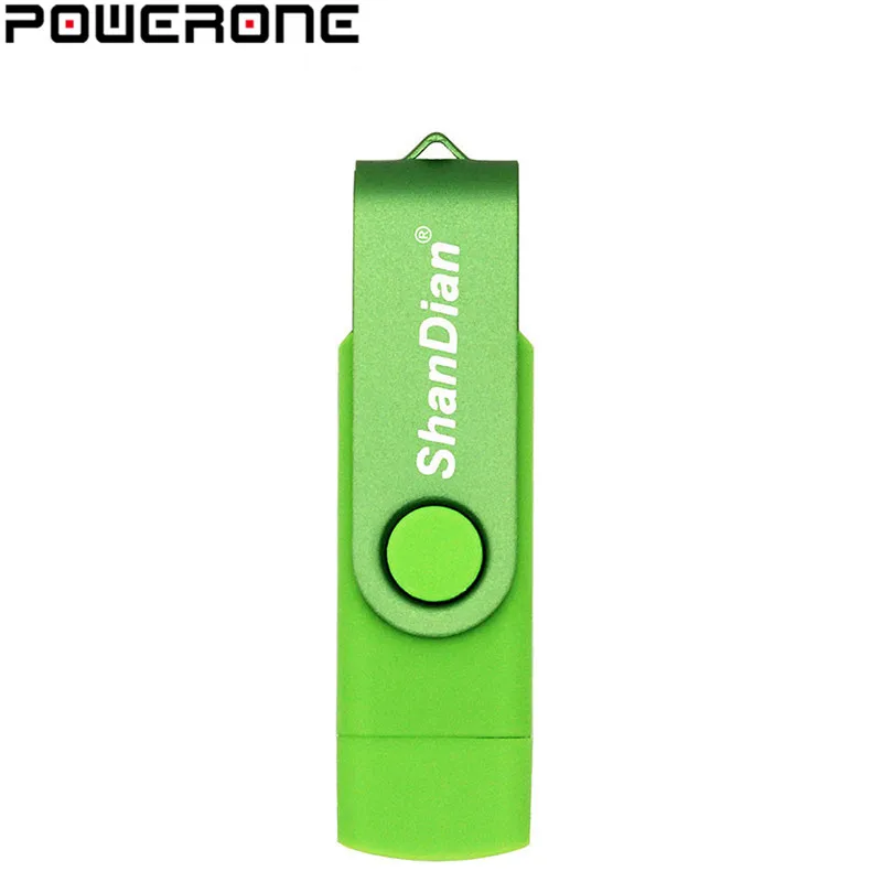 POWERONE OTG USB флеш-накопитель, флешка для смартфона, микро-флешка, 4 ГБ, 8 ГБ, 16 ГБ, 32 ГБ, 64 ГБ, флеш-накопитель, USB флешка, портативная