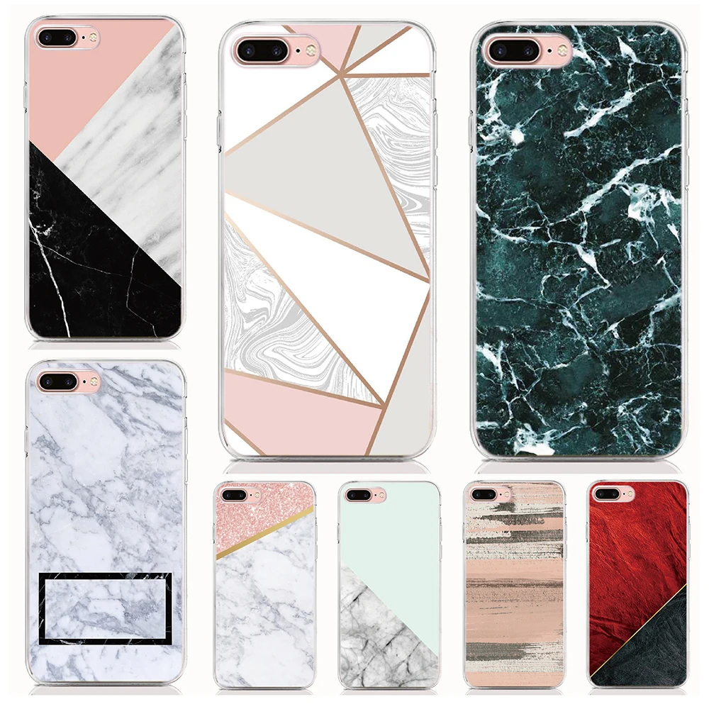 

For BQ Aquaris X2 C Soft Tpu Silicone Case Print Marble Back Cover Protective Phone Cases For BQ Aquaris X2 Pro