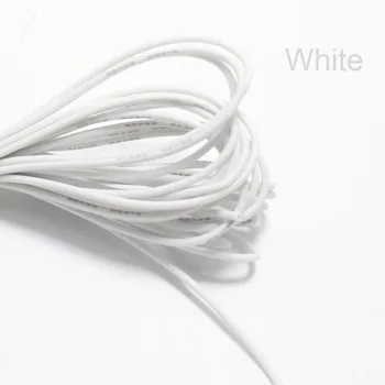 

White Flexible Silicone Wire RC Cable 26AWG 30/0.08TS OD 1.5mm Tinned Copper Wire
