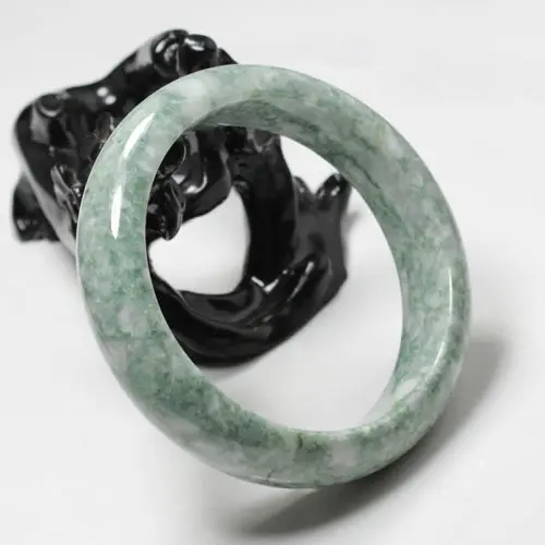 

free shipping 556 Beautiful Certified Grade "A" Natural Green Jadeite Jade Gems Bangle Bracelet