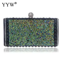 YYW зеленый кристалл вечерняя сумочка; BS010 клатч клатчи Свадьба Кошелек стразы свадебные бусы Сумки вечерняя сумочка; BS010 для Новинки для женщин