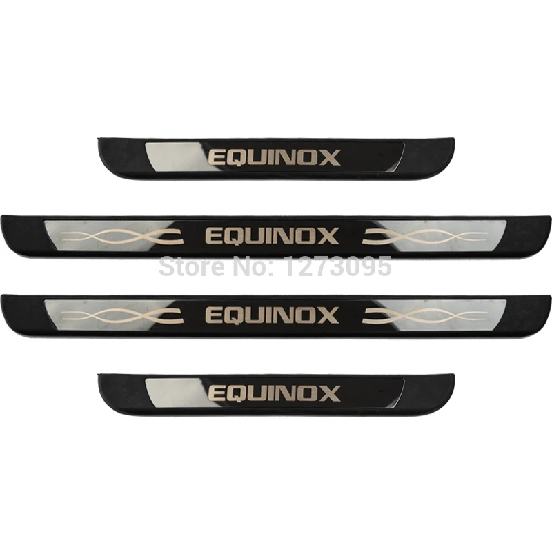 

For Chevrolet Equinox 2018 2019 Stainless Door Sill Scuff Plate Protector Trim Kick Guard Pedal Step Cover Car Styling Accessory