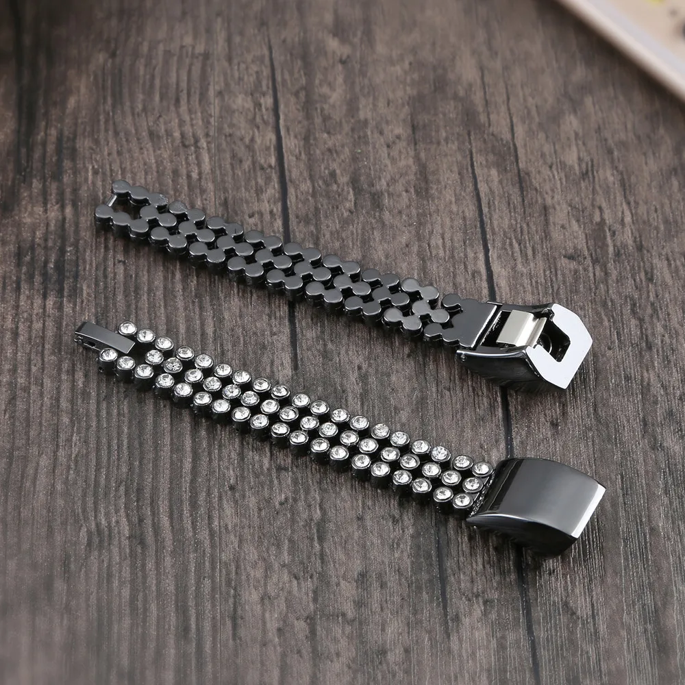 Ремешок Для Fitbit Alta hr/Fitbit Alta ремешок из нержавеющей стали Диамант Замена умный аксессуар запястье jh0422
