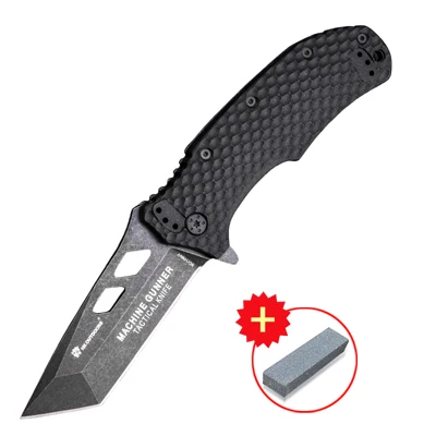 HX DOTDOORS ZD-029 Кемпинг высокий острый выживания маленький складной нож, открытый нож самообороны - Цвет: Черный