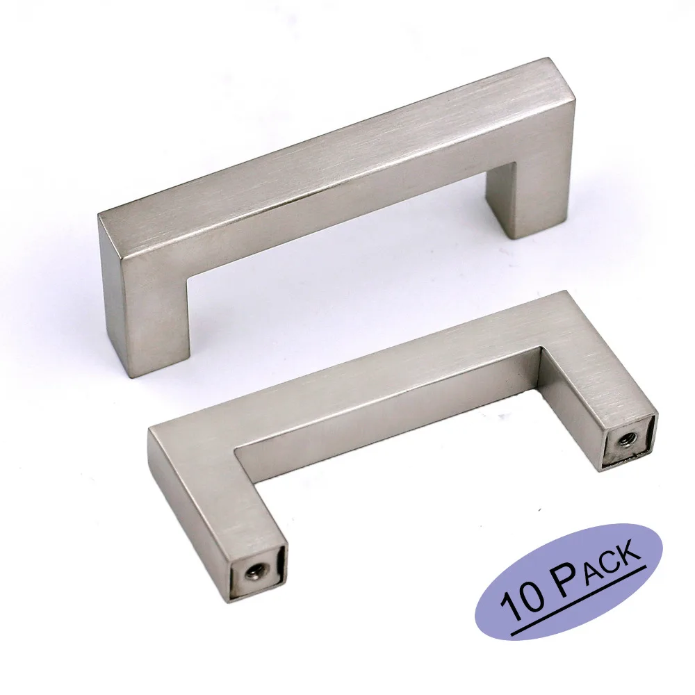 Brushed Nickel Hardware Drawer Pulls Lsj12bss76 Hole Centers 3