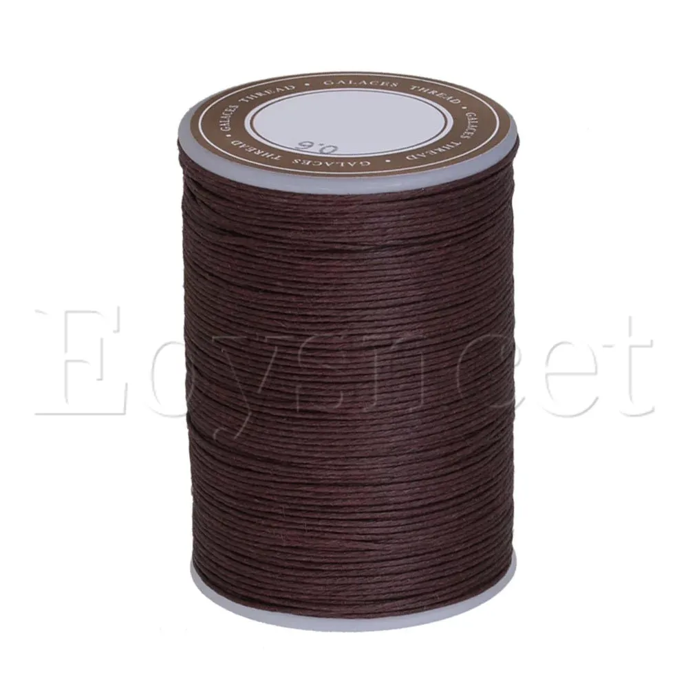 

0.6mm Dia 95m Length Dark Brown Ramie Waxed Cord Wax Thread for Crafts