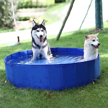 

PVC Pet Swimming Pool Foldable Pool Dogs Cats Bathing Bathtub Wash Tub Water Pool Pet Pool Kiddie Pools for Kids in The Garden