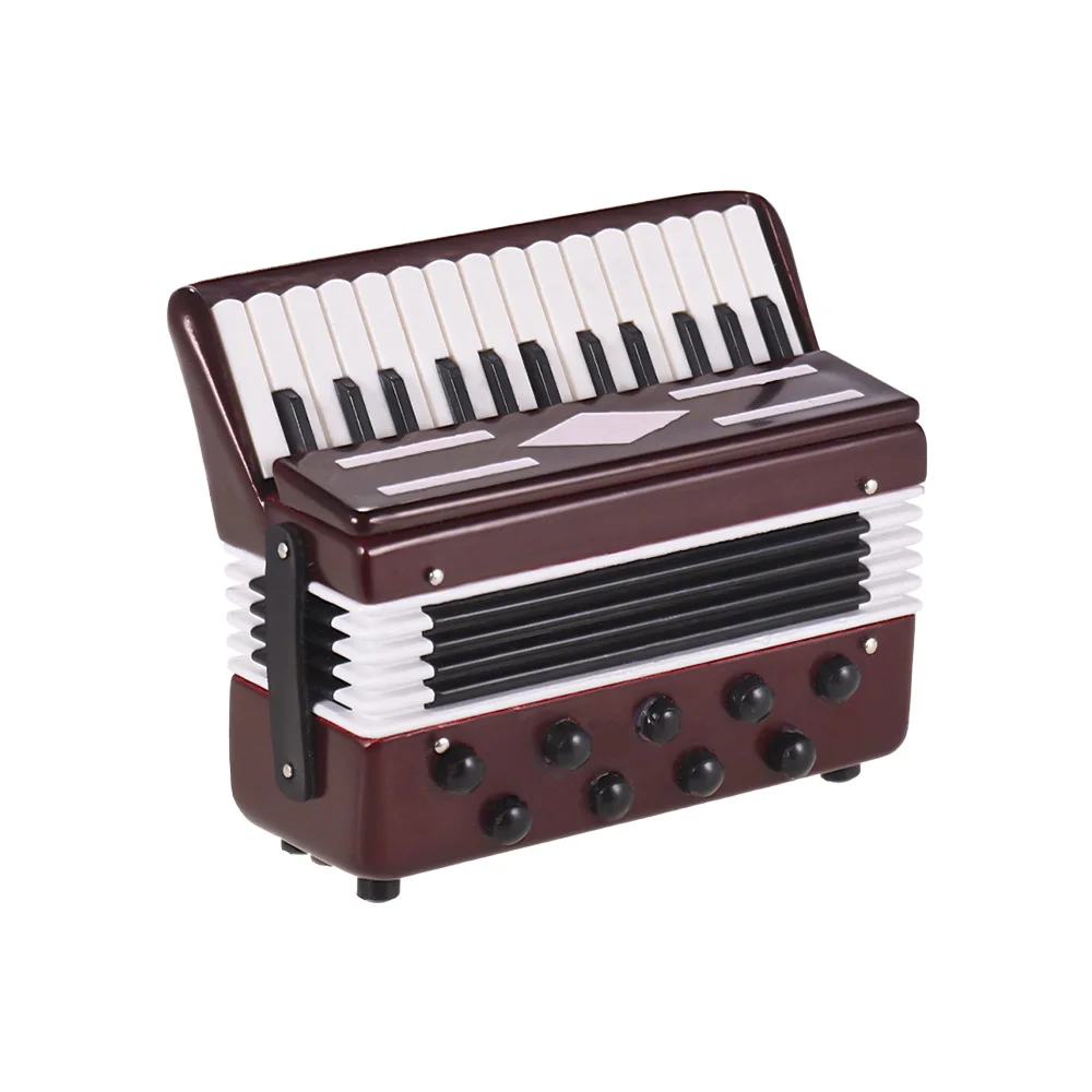 Mini Accordion Model Exquisite Desktop Musical Instrument Decoration Ornaments Gift with Delicate Box | Спорт и развлечения
