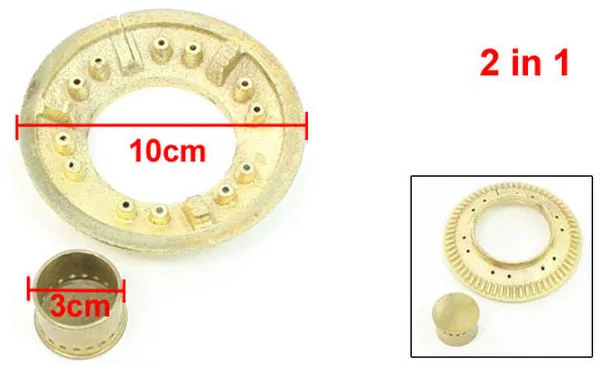

Gas Stove Part Cut Out Design Round Shape Burner Cap 2 in 1 2sets