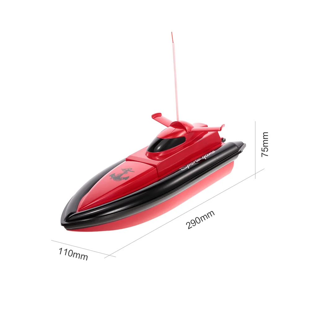 Новый Портативный Micro RC гоночный катер удаленного Управление катере лучшие подарки игрушки для мальчиков красный Одежда высшего качества