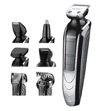 6 в 1 перезаряжаемый триммер для волос титановая машинка для стрижки волос электрическая бритва триммер для бороды мужские Инструменты для укладки станок для бритья