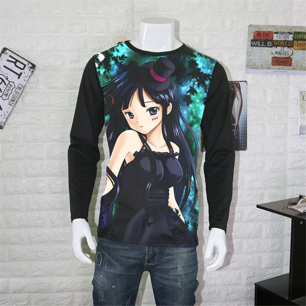 Футболка для косплея аниме K ON японского музыкального Kon Hirasawa Yui Akiyama Mio Tainaka Ritsu