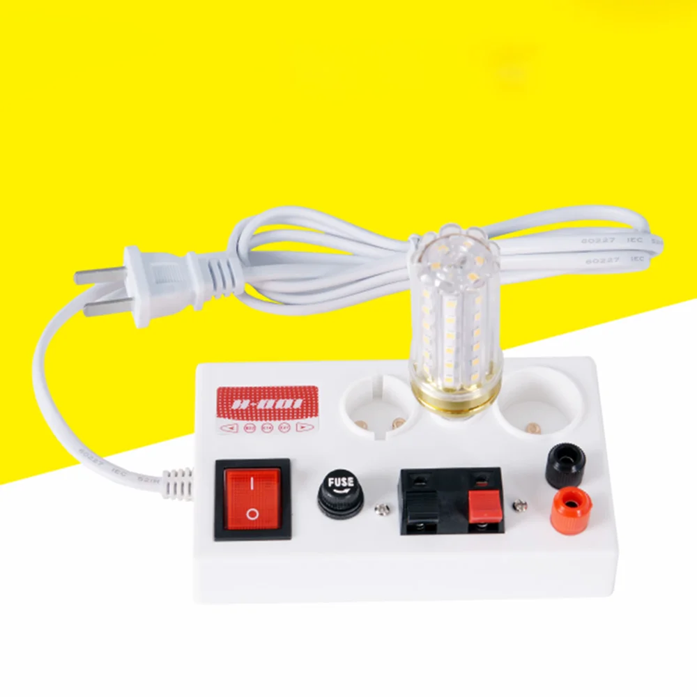 

E27 Socket Lamp Holder lamzak Base LED Fast Lamp Tester E14 B22 E27 Base Light connector With power meter