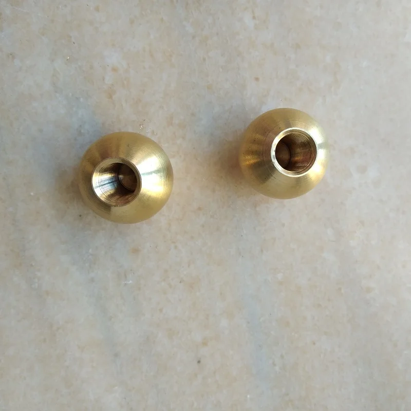 4 шт./лот D25X23mm brassball гайка с m10* 1,0 шаг резьбы, декоративная гайка для старинные настенные светильники для осветительных приборов