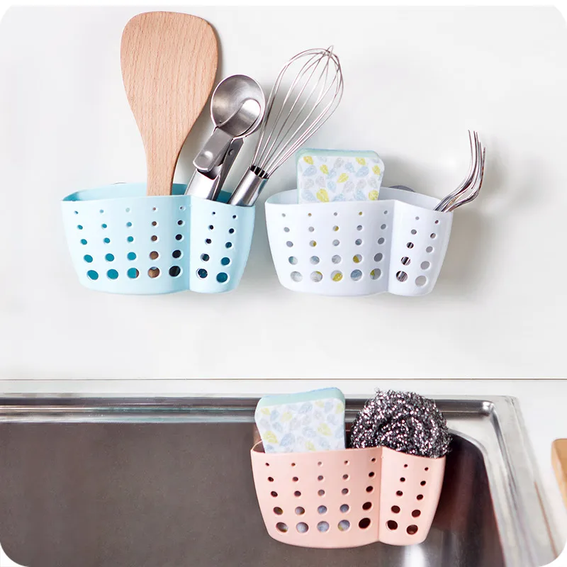 Multifunctional storage racks sink plastic storage kitchen supplies wall suction cups rackrack