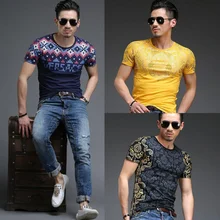 2016 top fashion new männer oberseiten-stück Casual T shirt marke männer kurzarm T-shirt kleidung Rock stil
